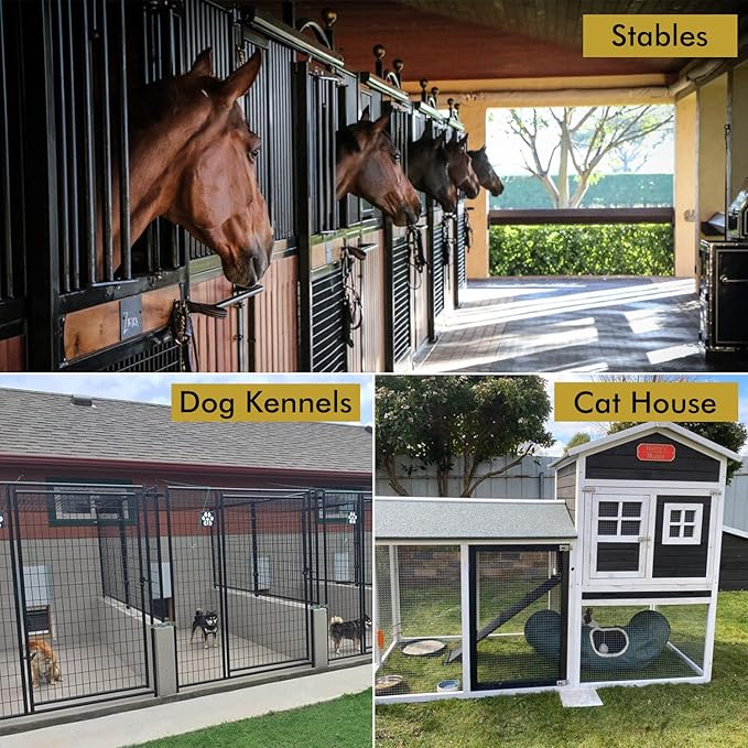 Acrylic Horse Stall Name Plate, 2.4" x 8" Personalized Stall Signs, UV Protected, Custom Pet Name Sign, All Weather Adhesive, Mounting (Gold, Style 5)