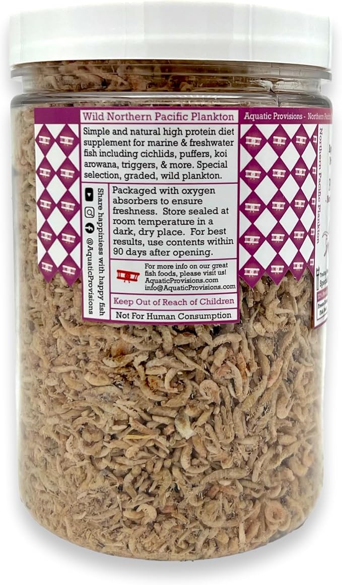 Northern Pacific Plankton High Protein Freeze Dried Floating Fish Food 4 oz