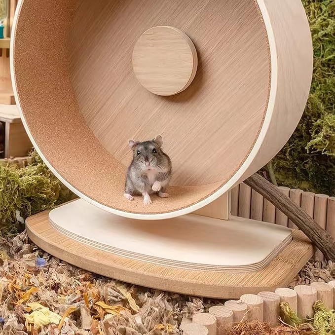 Hamster Wheel Platform, Hamsters Wheel Platform Compatible with Niteangel Medium Hamsters Running Wheels Featuring Raised Edges for Enhanced Stability