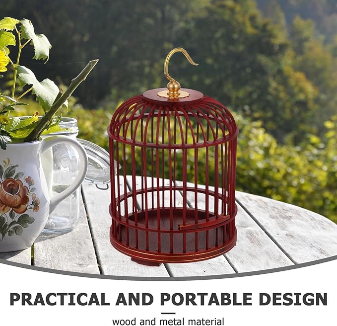 GANAZONO Pet Cage Outdoor Decorative Wooden Hamster Cage, Large Capacity, Lockable, Hanging, Safe and Secure