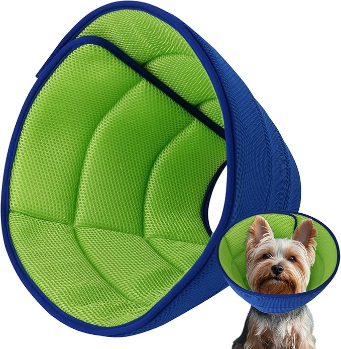 Soft Dog Cone Collar After Surgery Alternative for Dogs to Stop Licking, Comfy Collars for Large/Medium/Small Pet/Cat, Comfortable Elizabethan Neuter Recovery E Cones of Shame Neck & Head Ecollars