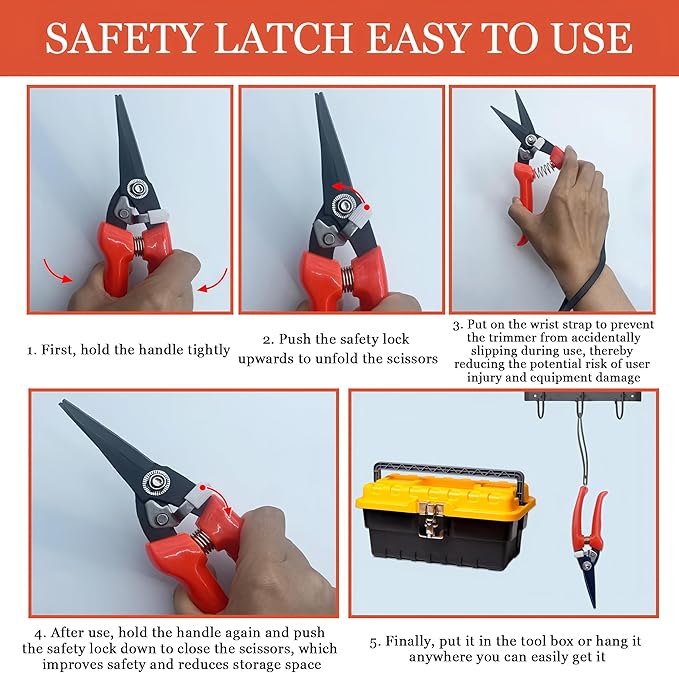 Goat Hoof Trimmers,Professional Hoof Care Trimming Shears Nail Clippers for Sheep,Goats,Alpaca,Lamb,Horse,Pig Hooves Multi-Purpose Pruning Versatile Steel Trimmer for Twig and Floral Scissor Tool