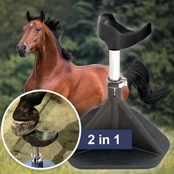HOOF-IT Blacksmith Farrier Horse Hoof Stand, Black