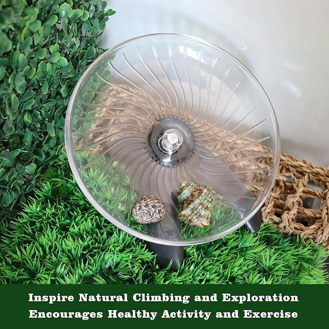 Hermit Crab Toys, Hamster Wheel, Hermit Crab Accessories, Hermit Crab Climbing Toys, Hermit Crab Accessories for Tank, Hermit Crab Supplies, Running Wheel Toys Suitable for Hermit Crab, Hamster, Rat