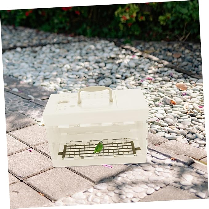 HANABASS Bird Travel Carrier Small Bird Cage with Ventilation Parrot Carrier Cage for Outdoor Use Portable Travel for Adventures