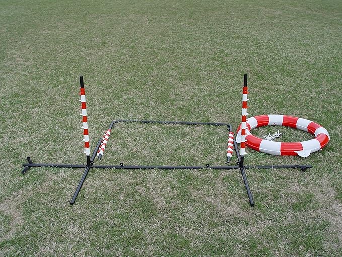 Agility Tire Jump - Double Walled Inflatale Tires with a Metal Frame Setup for Competition and Training