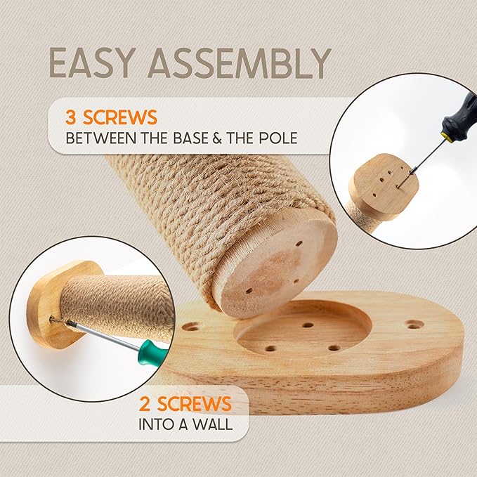 2-Pack Cat Wall Steps - Wooden Cat Shelves for Wall Mounting, Wall Shelves and Perches for Kittens & Adult Cats - Wall Furniture Set with Jute Rope for Scratching, Kneading, Climbing.