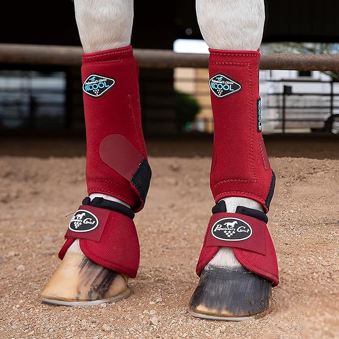 Professional's Choice 2XCOOL Sports Medicine Horse Boots | Protective & Breathable Design for Ultimate Comfort, Durability & Cooling in Active Horses | 2 Pack