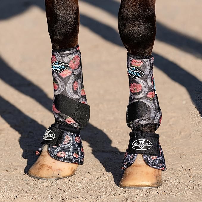 Professional's Choice Ballistic Overreach Bell Boots for Horses | Superb Protection, Durability & Comfort | Quick Wrap Hook & Loop