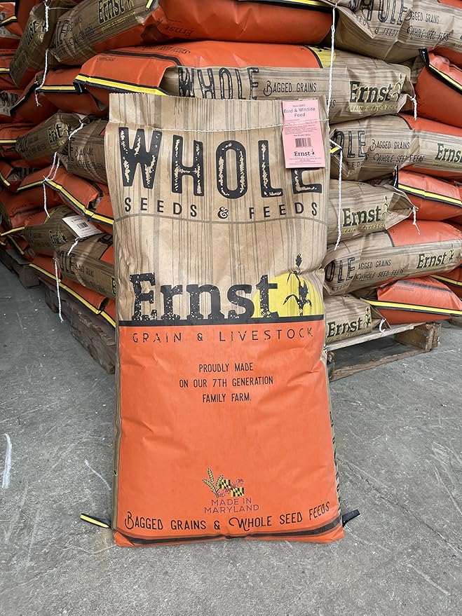 Ernst Grain Cracked Corn, Non-GMO – Perfect Feed for Ducks, Squirrels, Chickens, Ducks, Deer, Rabbits, Geese, and More! (46 lb)