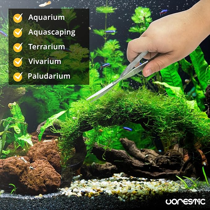 VORESTIC Aquascaping Scissors - 6.3 Inch, Terrarium & Aquarium Scissors for Plants