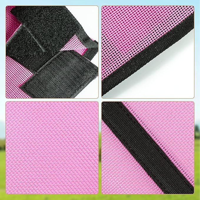 4 Sets Fly Boots Loose Fitting & Non-Slip Horse Fly Leggings No More Horsefly Nuisance Greatly Reduce Stomping Breathable with Natural Air Flow