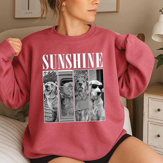 Nazenti Custom Photo Shirt, Personalized Tshirt for Mom, Dad, Grandma, Pet Lovers Gifts, Mama Gift for Women, Christmas Shirt