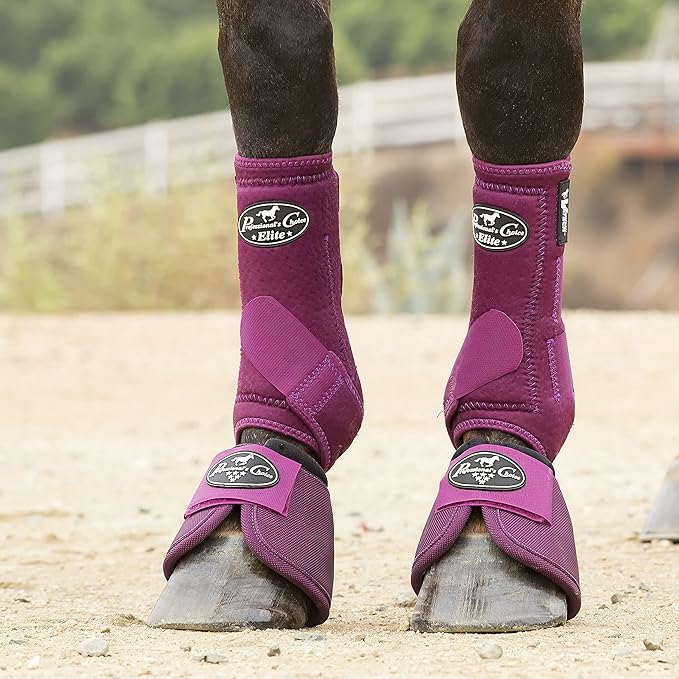 Professional's Choice Ballistic Overreach Bell Boots for Horses | Superb Protection, Durability & Comfort | Quick Wrap Hook & Loop