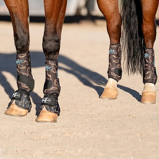 Professional's Choice 2XCOOL Sports Medicine Horse Boots | Protective & Breathable Design for Ultimate Comfort, Durability & Cooling in Active Horses | 2 Pack