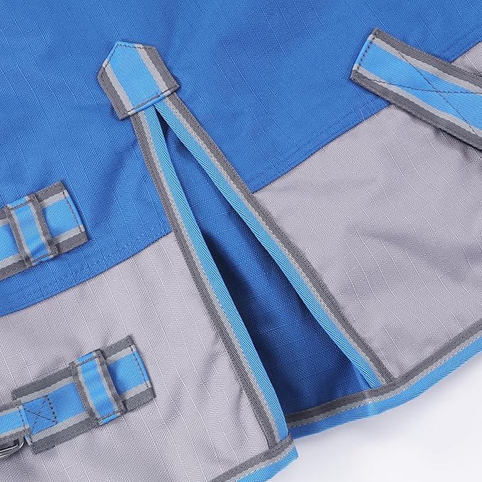 Mini Horse/Pony/Foal/Miniature Size 36"-51" Lightweight Waterproof & Breathable 1200 Denier Turnout Blanket with No Filling RoyalBlue 45"