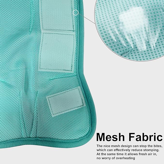 Adjustable Horse Fly Boots Set of 4, Equine Leg Protection Reduce Stomping, Breathable Mesh Fly Boots for Horses, Horse Leggings Leg Guards