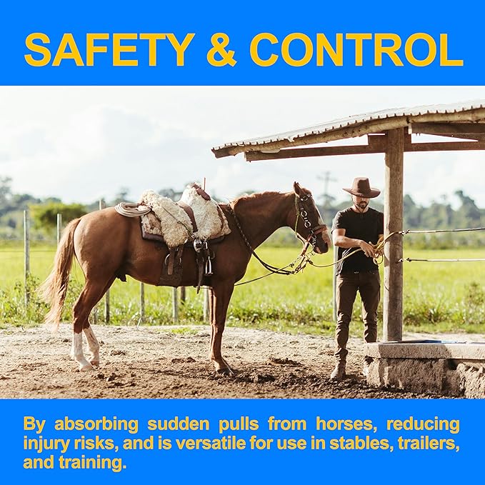 Quick Release Horse Tie Ring, Magnetic Safety Tie Ring for Horses, Heavy-Duty Training Equipment for Trailers and Barns