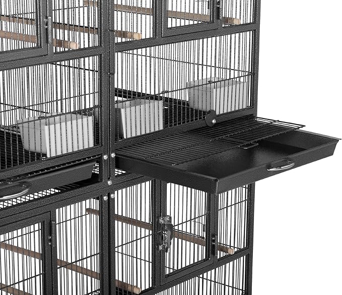 Prevue Pet Products F075 Hampton Deluxe Divided Breeder Cage 37.5 x 18 x 20.5"H