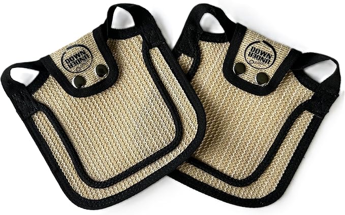 DOWN UNDER OUTDOORS 2 Pack Small Chicken Saddles for Bantams and Young Birds, Includes Shoulder Covers (Sand Mesh)…