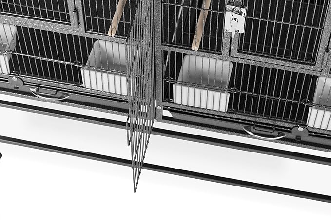 Prevue Pet Products F075 Hampton Deluxe Divided Breeder Cage 37.5 x 18 x 20.5"H