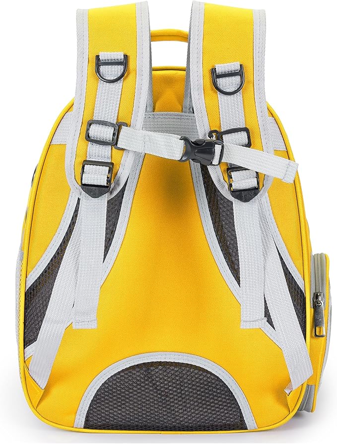 Cat Bubble Backpack Carrier for Small Medium Dogs Cats Carrying Bag, Airline Approved Pet Travel Carrying Bag Dog Hiking Walking Outdoor Backpack (Yellow)