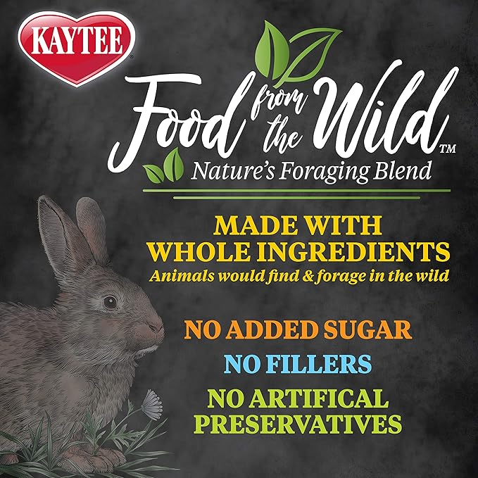 Kaytee Food from The Wild Natural Pet Rabbit Food, 4 Pound