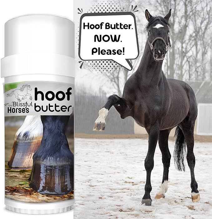 The Blissful Horses Hoof Butter All Natural Support for Your Horse's Hooves, 2-Ounce