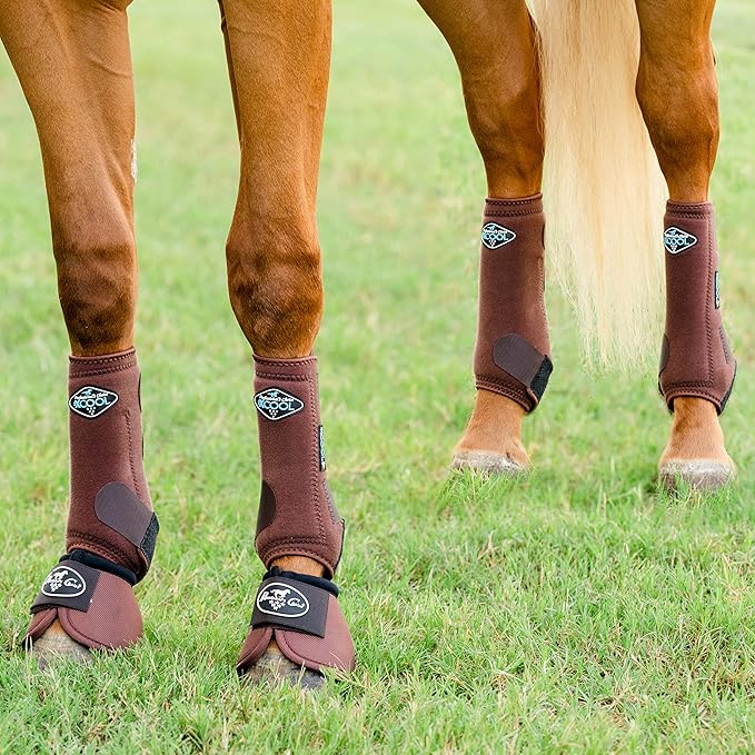 Professional's Choice 2XCOOL Sports Medicine Horse Boots | Protective & Breathable Design for Ultimate Comfort, Durability & Cooling in Active Horses | 2 Pack