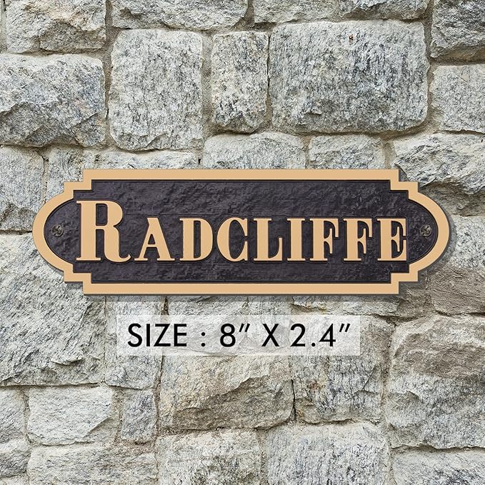 Acrylic Horse Stall Name Plate, 2.4" x 8" Personalized Stall Signs, UV Protected, Custom Pet Name Sign, All Weather Adhesive, Mounting (Rose Gold, Style 6)