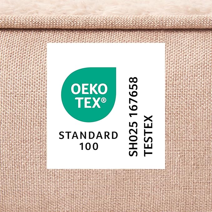 TOWN & COUNTRY EVERYDAY CuddleTown Comfy Solid Bolster Sofa Pet Bed, Supportive & Calming Egg Crate Foam, Non-Slip Bottom, Machine Washable Cover, Warm Taupe, Medium 28"x23"x8"