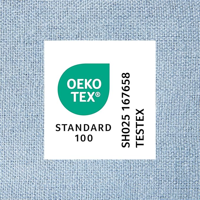 TOWN & COUNTRY EVERYDAY CuddleTown Faux Linen Comfy Cozy Cuddler Pet Bed, Supportive & Calming, Non-Slip Bottom, Machine Washable Cover, Blue, Small 22"x20"x7"