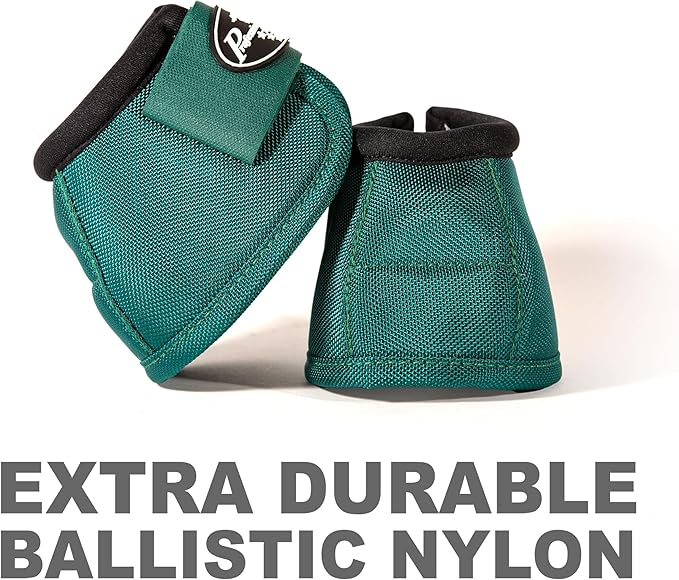 Professional's Choice Ballistic Overreach Bell Boots for Horses | Superb Protection, Durability & Comfort | Quick Wrap Hook & Loop