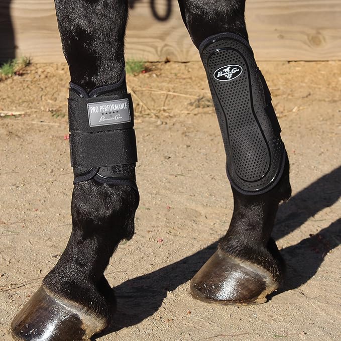 Professional's Choice Pro Performance Hybrid Splint Boot | Durable Pro Mesh Outer Layer | Integrated Strike Area | Exercise or Turnout | Waterproof | Front or Hind Legs | Medium and Large