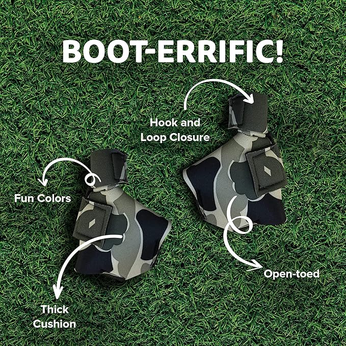 Duck Shoes for Injured Feet – Protective Neoprene Footwear for Ducks, Protective Shoes for Birds with Injured feet, Bumblefoot Relief - Large, 4.5” Max. Inside Width - Gray Camouflage