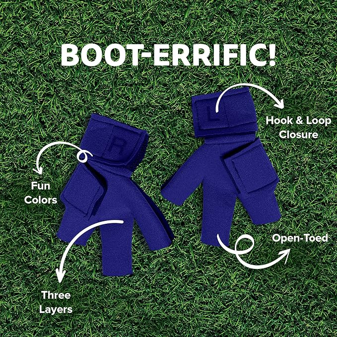Chicken Shoes for Injured Feet – Protective Neoprene Footwear for Chicken, Open-Toe Design for Bumblefoot Relief, Made in USA - Standard, 3" Max. Inside Width, Royal Blue